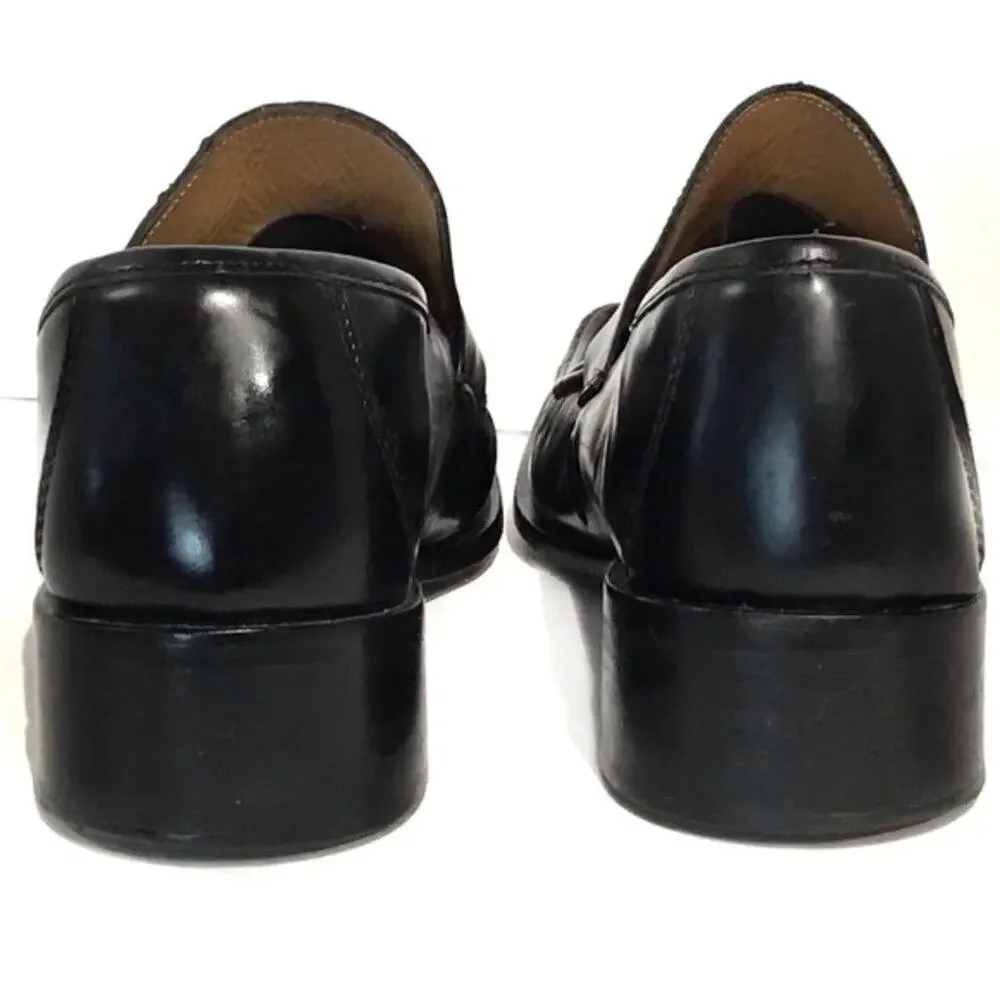 Russell & Bromley Vtg  Black Loafers sz 44/US 11